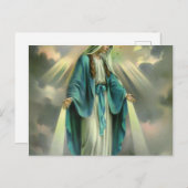 Blessed Virgin Mary Briefkaart (Voorkant / Achterkant)