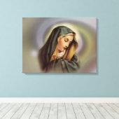 Blessed Virgin Mary Canvas Afdruk (Insitu (Houten vloer))