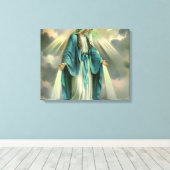 Blessed Virgin Mary Canvas Afdruk (Insitu (Houten vloer))