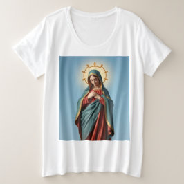 Blessed Virgin Mary Dames Plus Maat T-shirt