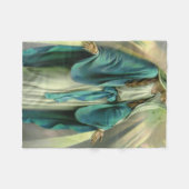 Blessed Virgin Mary Fleece Deken (Voorkant (Horizontaal))