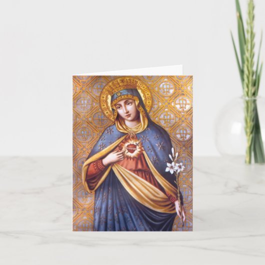 Blessed Virgin Mary Greeting card Kaart (Voorkant)