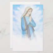 Blessed Virgin Mary Stationery Briefpapier (Voorkant / Achterkant)
