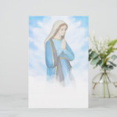 Blessed Virgin Mary Stationery Briefpapier (Staand voorkant)