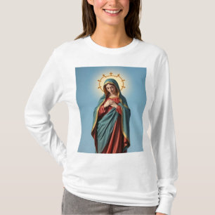 Blessed Virgin Mary T-shirt met lange mouwen voor