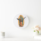 Blessed Virgin of Guadalupe Wall Clock Ronde Klok (Huis)