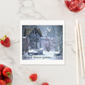 Blessed Winter Solstice Napkins Servet (Insitu)