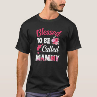 Blessed wordt Mammy Floral Mammy Mothers D T-shirt