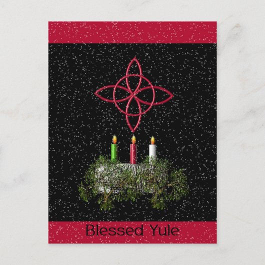 Blessed Yule Briefkaart (Voorkant)