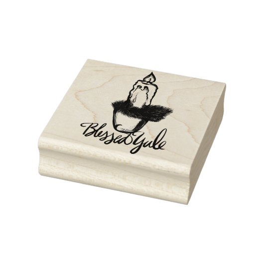 Blessed Yule Candle Rubberstempel (Stempel)