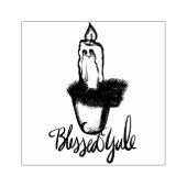 Blessed Yule Candle Rubberstempel (Afrduk)