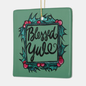 Blessed Yule Keramisch Ornament (Links)