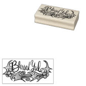 Blessed Yule Rubberstempel (Gestempeld)