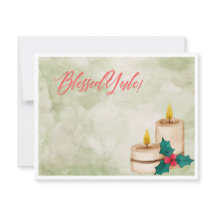 Blessed Yule Waterverf