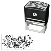 Blessed Yule Zelfinktende Stempel (In situ)