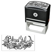 Blessed Yule Zelfinktende Stempel (In situ)