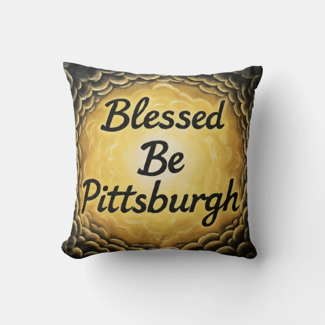 BlessedBePittsburgh Kussen (Voorkant)