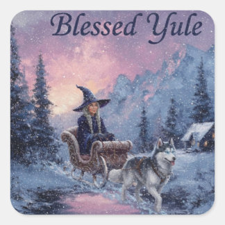 BlessedYuleHeks Vierkante Sticker