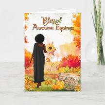 Blessenaar Equinox Herfst Trees Mabon Greeting