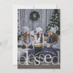 Blessenaar met kerstkaart