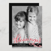 Blessenaarten Feestdagenkaart (Voorkant / Achterkant)