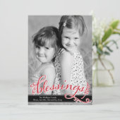 Blessenaarten Feestdagenkaart (Staand voorkant)