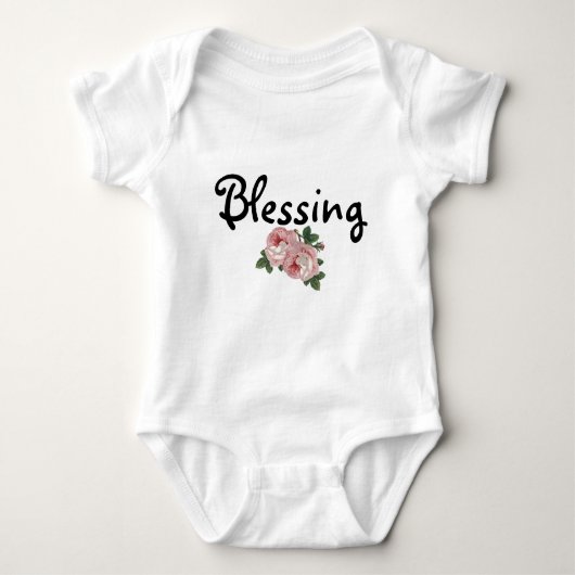 Blessing Floral Tutu Bodysuit (Voorkant)