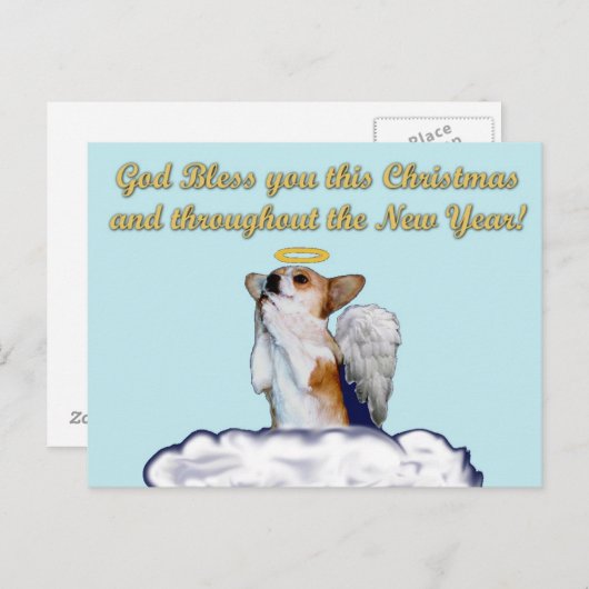 Blessing Prayer Dott Angel Briefkaart (Voorkant / Achterkant)