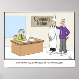 Blessing project cartoon gepersonaliseerd poster