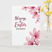 Blessings At Easter Daughter Card Kaart (Gele Bloem)