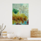 Blessings Autumn Waterverf Poster (Keuken)