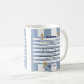 Blessings Blue & White Stripe Mug (Devant droit)
