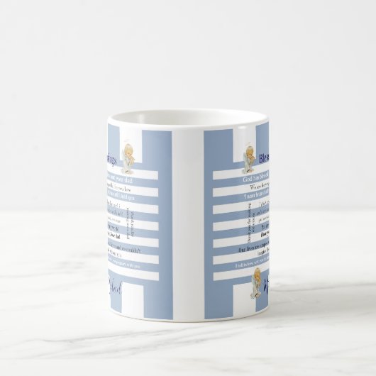Blessings Blue & White Stripe Mug (Centre)