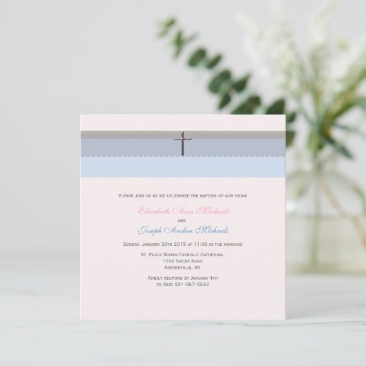 Blessings Collection Baptism Invitation (Debout devant)