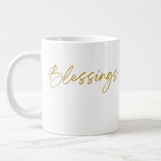 Blessings Jumbo 20oz Mok (Links)