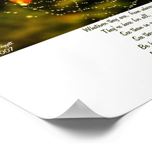 Blessings Poem Poster (Hoek)