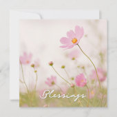 Blessings Thank You Card Feestdagenkaart (Voorkant)