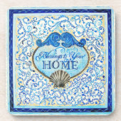 "Blessings to your home" - plastic onderzetter (Voorkant)