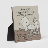 Blessings zijn ergens begonnen fotoplaat (Voorkant)