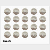 Blessings zijn ergens begonnen ronde sticker (Vel)