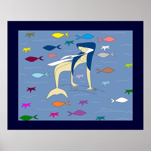 BLESSORVIRGIN MERMAID POSTER (Voorkant)
