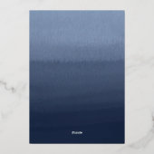 Blessures Bleues Confirmation Invitation (Verso)