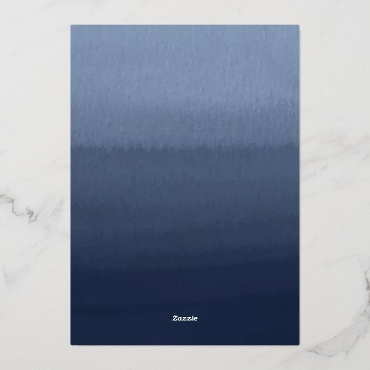 Blessures Bleues Confirmation Invitation (Verso)