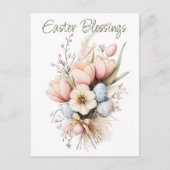 Blessures de Pâques Tulip Boquet de vacances Carte (Devant)