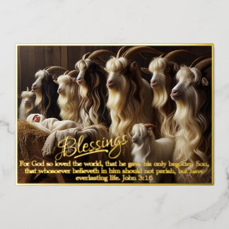 Blessures Foil Carte de Noël