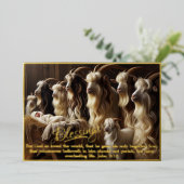 Blessures Foil Carte de Noël (Debout devant)