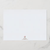 Blessures Foil Carte de Noël (Verso)