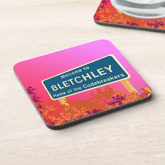 Bletchley Codebreakers Bier Onderzetter (Linkerzijde)