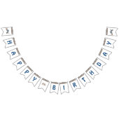 Bleu 4 roues Quad Vélo Bung drapeaux (Tout)