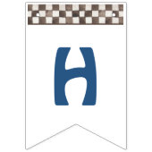 Bleu 4 roues Quad Vélo Bung drapeaux (Deuxième drapeau)